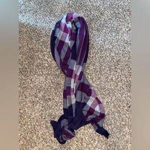 Purple Burberry scarf